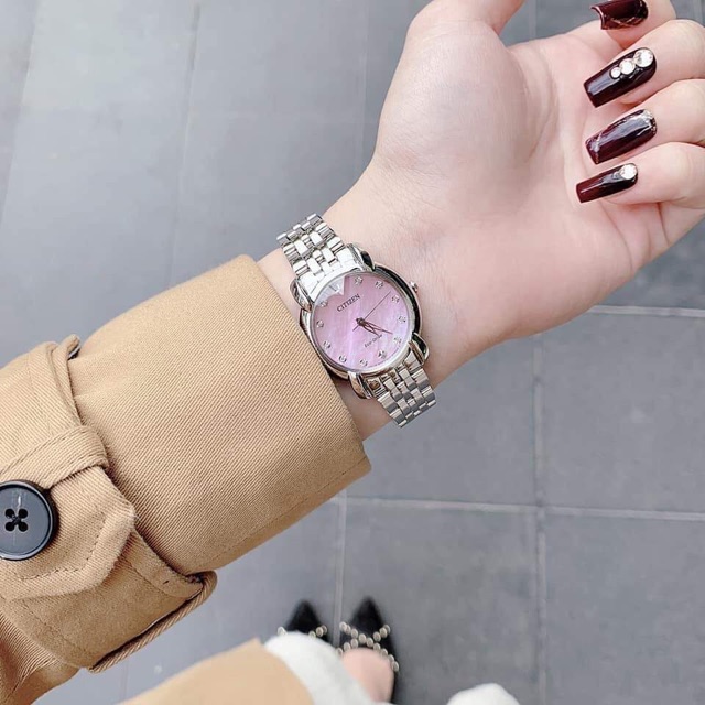 Đồng hồ nữ  Ci.ti.zen eco-drive Jo.lie pin.ky watch