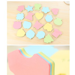 Giấy note hình xinh xắn nhiều màu (100 tờ) - giấy ghi chú