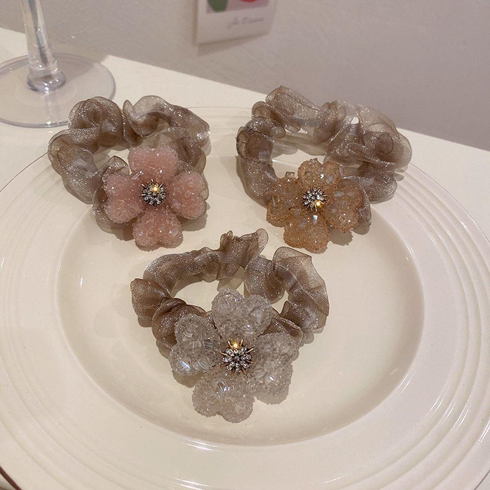 Qqmall Dây Buộc Tóc Scrunchies Màu Trơn Họa Tiết Cỏ Bốn Lá Phong Cách Hàn Quốc Đơn Giản Thích Hợp Làm Quà Tặng Ngày Của Mẹ