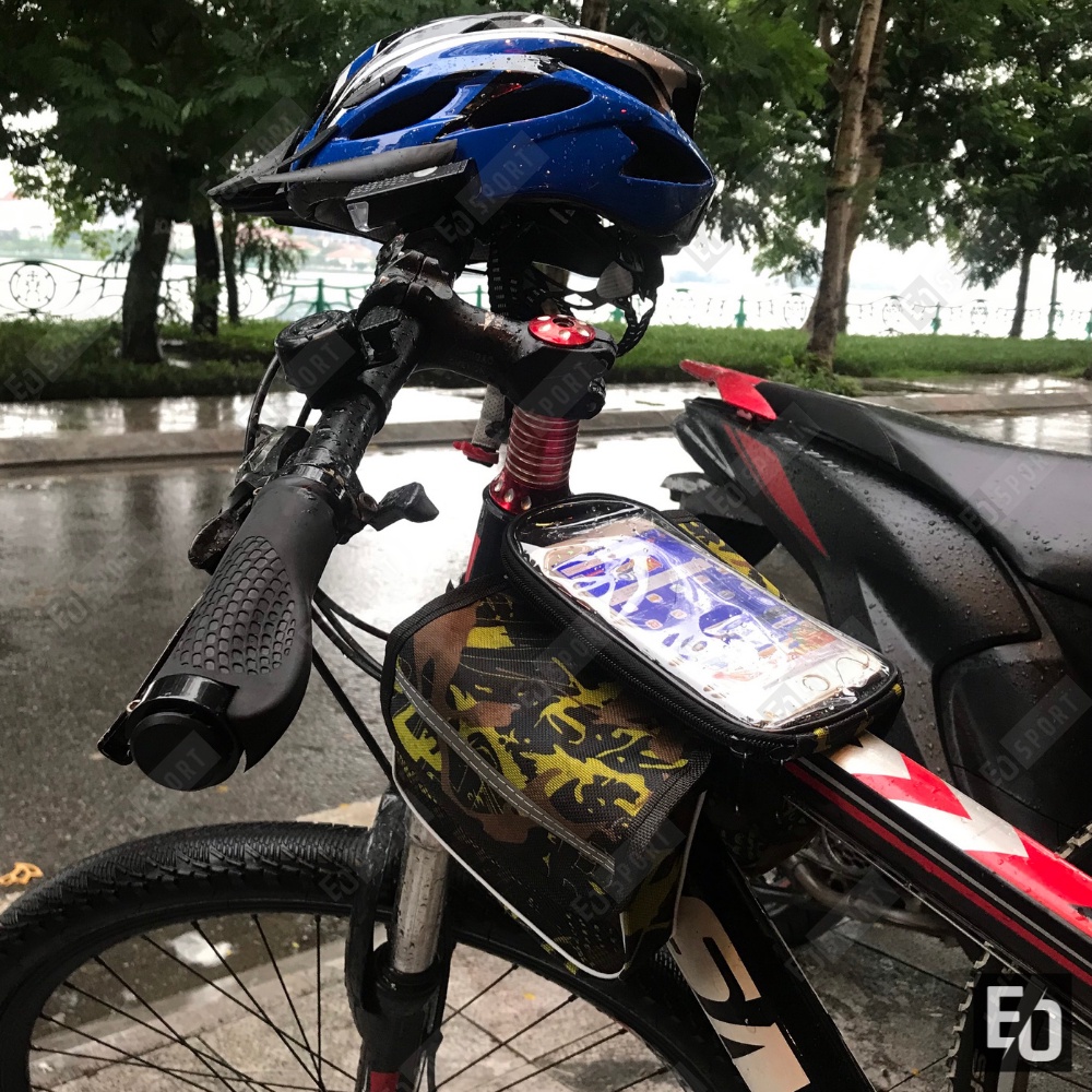 Túi Treo Xe Đạp Thể Thao Có Màn Hình Chống Nước,Đựng Vừa Điện Thoại 6,5inch Tặng Kèm Túi Chùm -EO.sportDZ