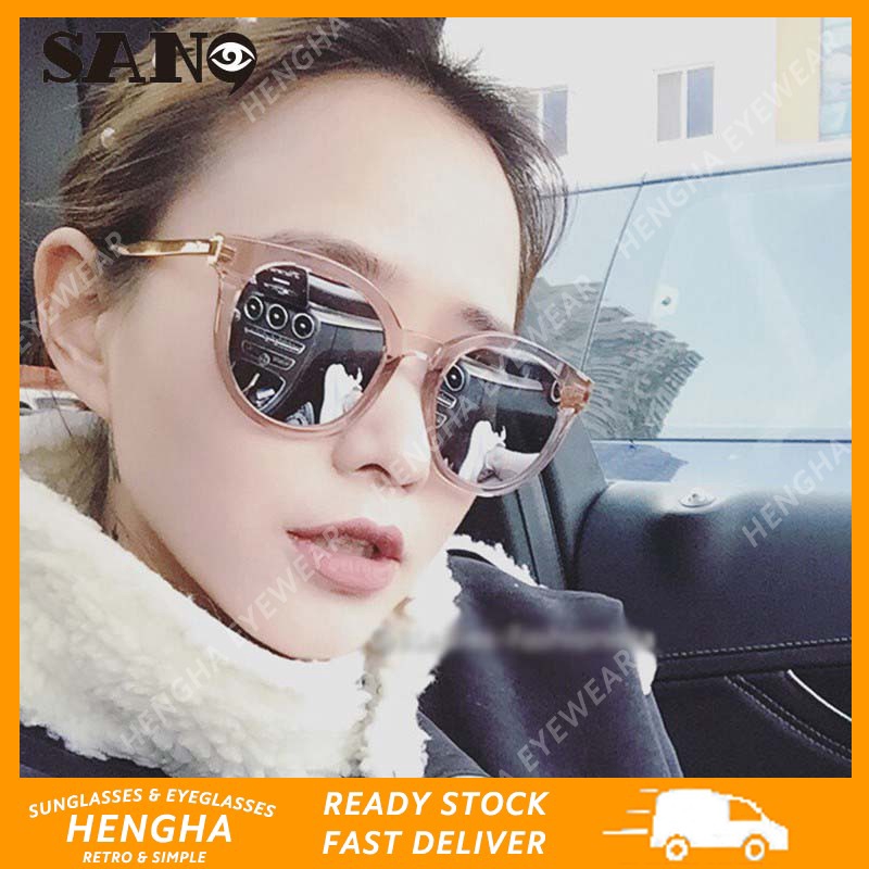 Thanh toán tại chỗ◆2018 New Korean Ladies Luxury Metal Cat Eye Sunglasses Fashion Colorful