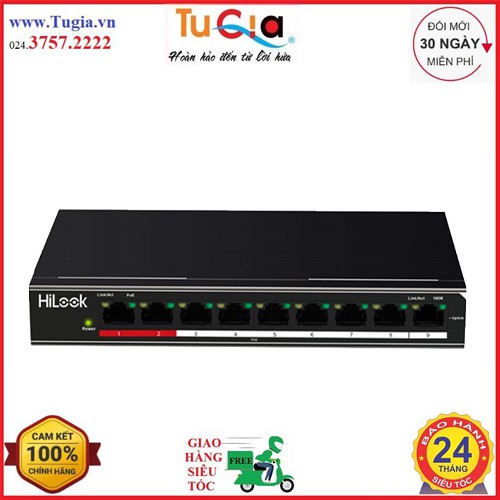 Thiết bị mạng HUBSWITCH HILOOK NS0109P58 (9 cổng) Hàng chính hãng