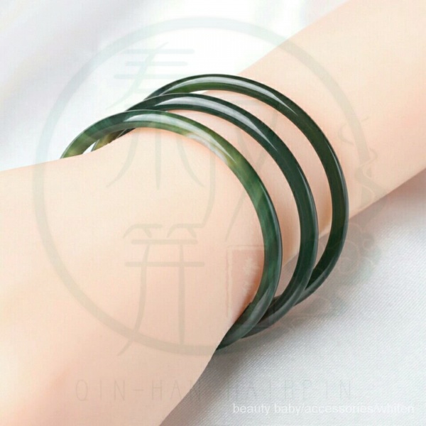 Vòng tay đá mã não xanh lá tự nhiên phong cách Brazil thời trang thanh lịc