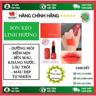 Son Kẹo Linh Hương, Dưỡng Ẩm, Siêu Lì, Bền Màu Giúp Cho Môi Mềm Mịn