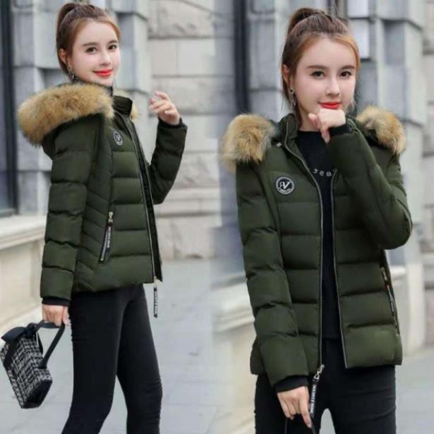 Áo khoác phao siêu dày siêu ấm siêu hịn phối cổ lông cực thời thượng siêu phẩm của năm