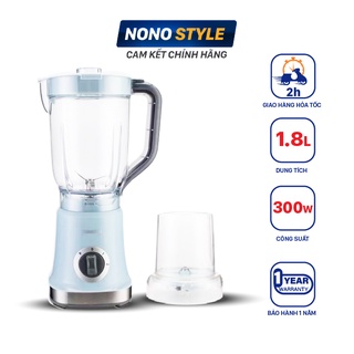Máy Xay Sinh Tố Đa Năng Nonostyle, Công Suất 500W, Dung Tích 1,8 Lít, Bảo Hành 12 Tháng