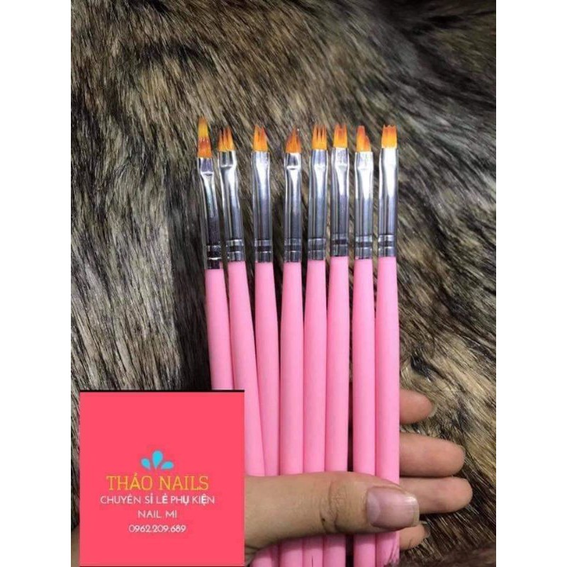 Set cọ vẽ hoa 8 cây