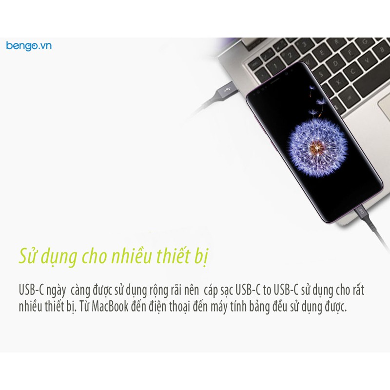 Cáp sạc INNOSTYLE DuraFLEX USB-C to USB-C 1.5m - ICC150