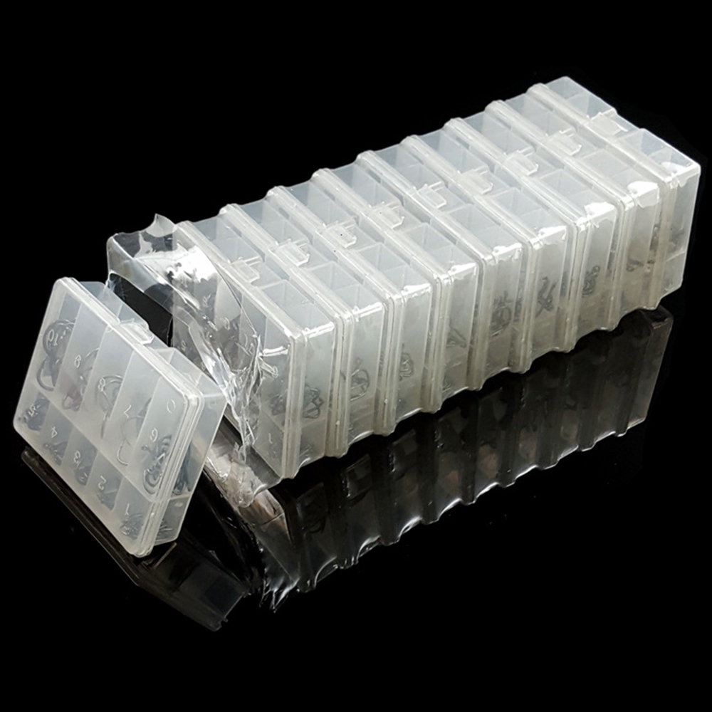 Set 100 lưỡi câu cá bằng thép carbon cao cấp 10 kích thước