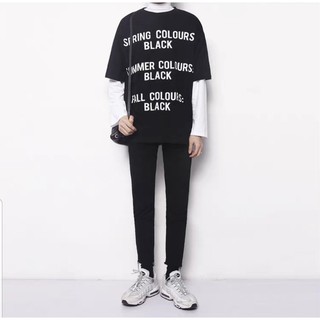 Quần skinny jeans đánh rách gấu quần - ẢNH THẬT