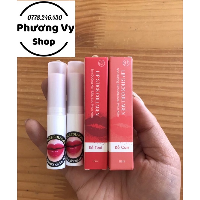 Son Dưỡng Lip Stick Collagen Kích Màu Cho Môi Sau Phun Xăm