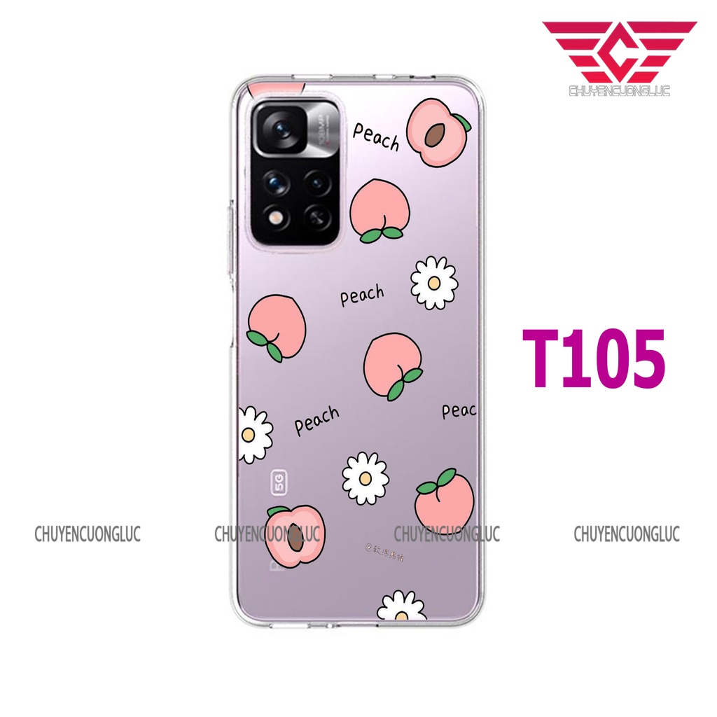 Ốp lưng Xiaomi Redmi NOTE 11 PRO (Hàng VN) trong suốt in hình cực đẹp T10