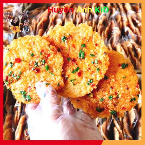 Đồ ăn vặt gói 100Gr cơm cháy mắm hành loại to ăn vặt ngon giòn hấp dẫn