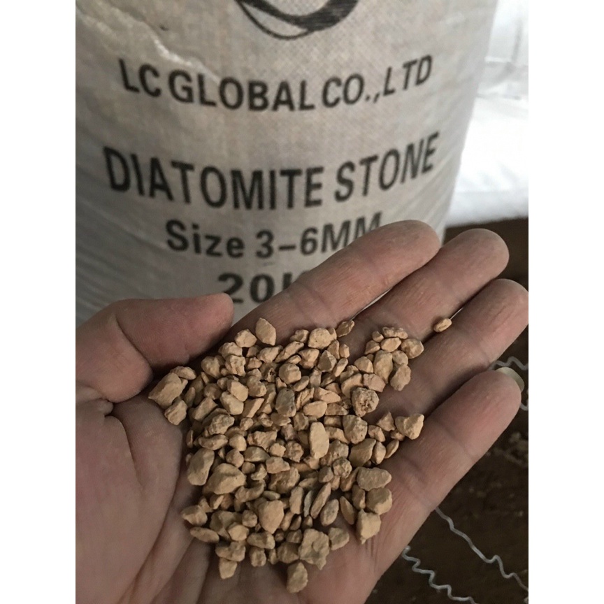 1kg Đá khoáng DIATOMITE cực kỳ tốt cho sen đá, bonsai, kiểng lá, cây văn phòng, lá bóng, giữ màu đẹp