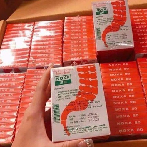 Lẻ 1 hộp 10 viên uống xương khớp Noxa 20 Thái Lan chính hãng
