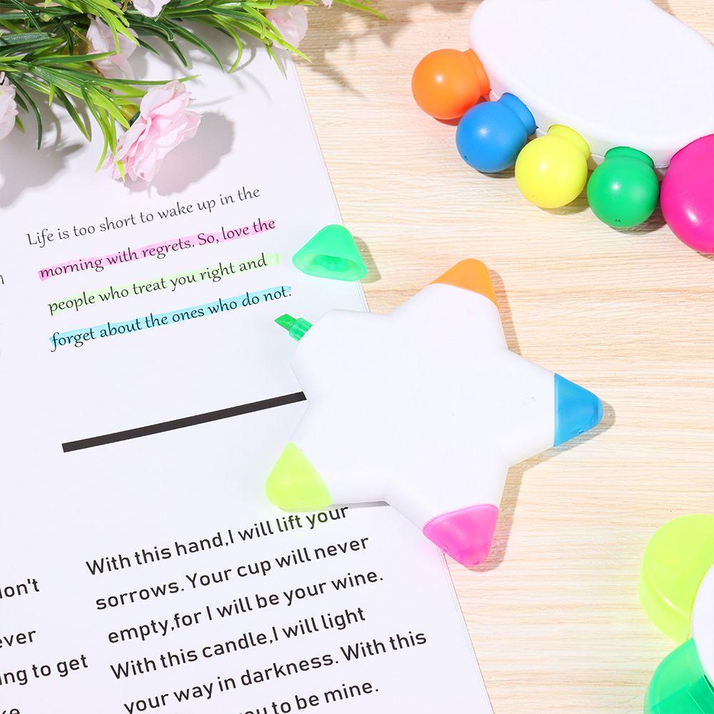 CHOOKEY Bút Vẽ Bắt Sáng 5 Trong 1 Tích Hợp Bút Màu Sắc Đa Dạng