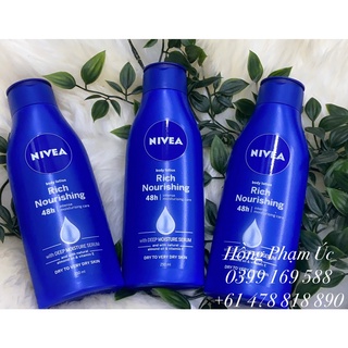 Sữa dưỡng thể NIVEA RICH NOURISHING BODY LOTION 250ml - Mua tại Úc
