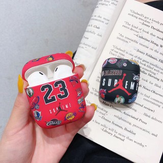 Vỏ Bọc Hộp Sạc Tai Nghe Airpods 1 / 2 Hình Logo Jordan Độc Đáo