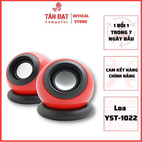 Loa vi tính - Loa máy tính 2.0 quả táo YST- 1022 D-08L Mini Âm Thanh Chất Lượng - BH 6 Tháng
