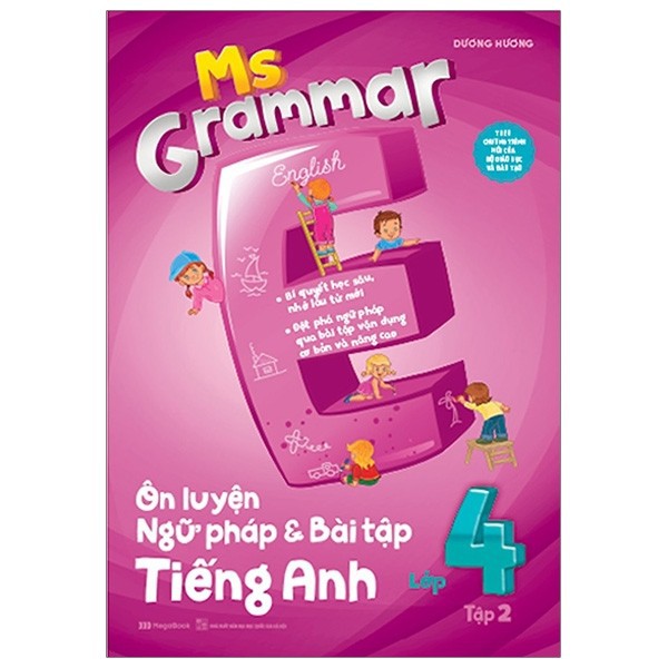 Sách Megabook - Combo Ms Grammar - Ôn Luyện Ngữ Pháp Và Bài Tập Tiếng Anh Lớp 4: Tập 1 Và 2 (Bộ 2 Tập)