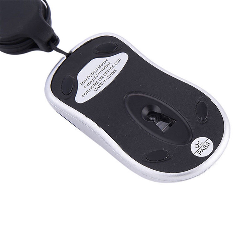 Chuột máy tính có dây USB mini có thể thu gọn tiện dụng dễ thương