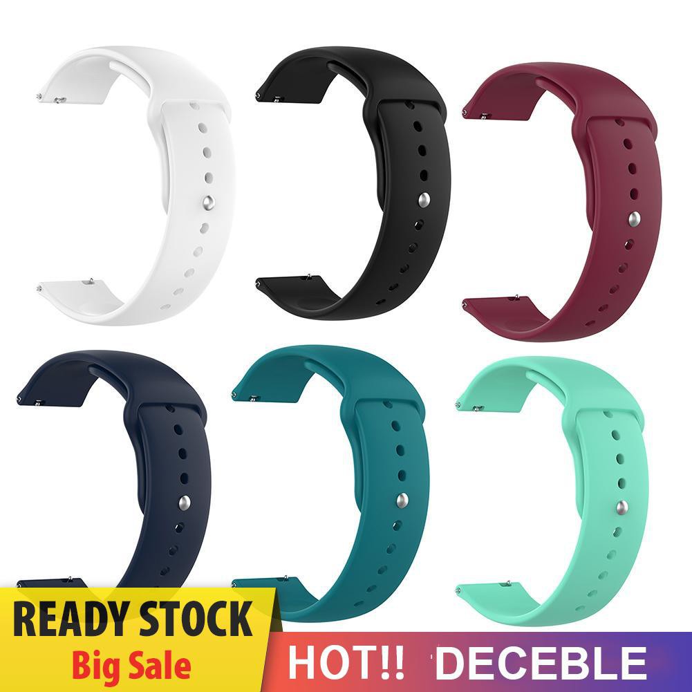 Deceble 18mm Silicone Wrist Strap Watchband Replacement for Huawei Honor B5/S1/FIT