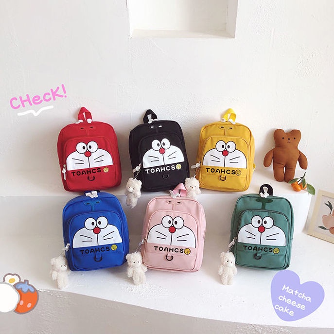 🔥Balo Đi Học Hình Mèo Máy Doraemon Đáng Yêu Cho Trẻ Em 2-5 Tuổi
