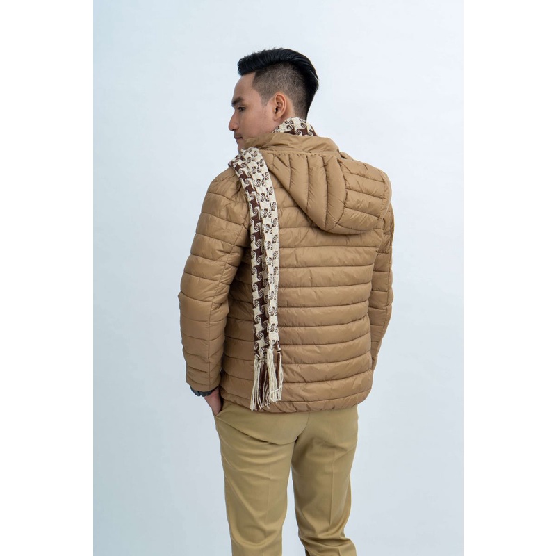Áo Jacket nam Novelty 03 lớp lông vũ nhân tạo màu nâu 1805254