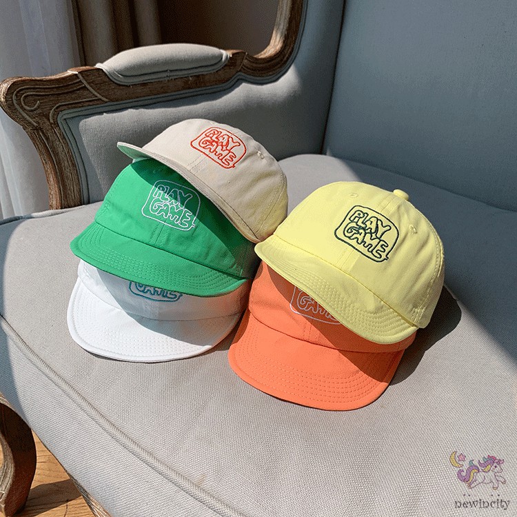 Mũ Lưỡi Trai Thêu Chữ Phong Cách Hàn Quốc Cho Bé