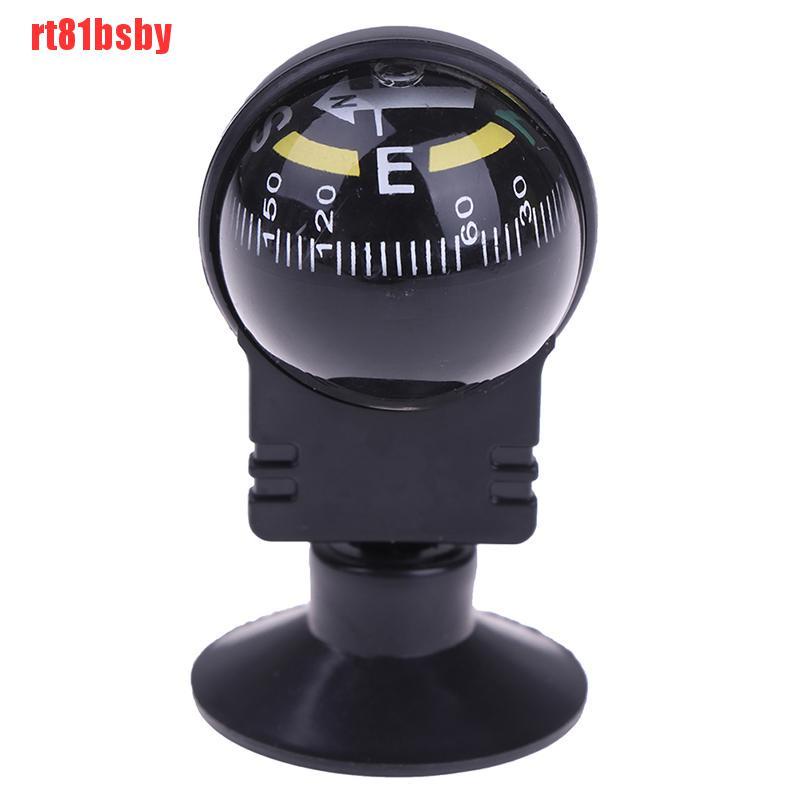 [rt81bsby]1 Pcs 360 degree rotation Navigation Ball Shaped Car Compass with Suction Cup