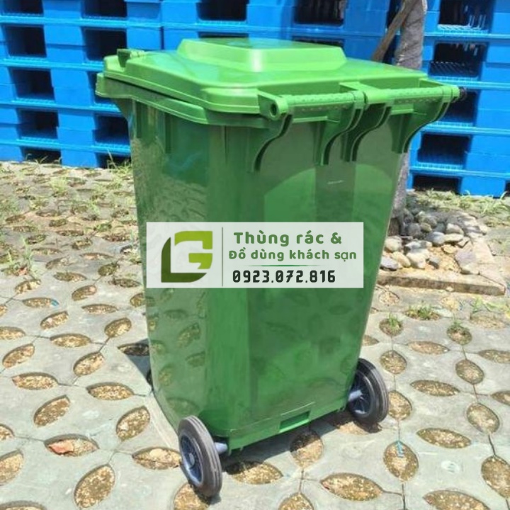Thùng rác nhựa 240lit, thùng rác công cộng, thùng rác công nghiệp, thùng rác HDPE 240l