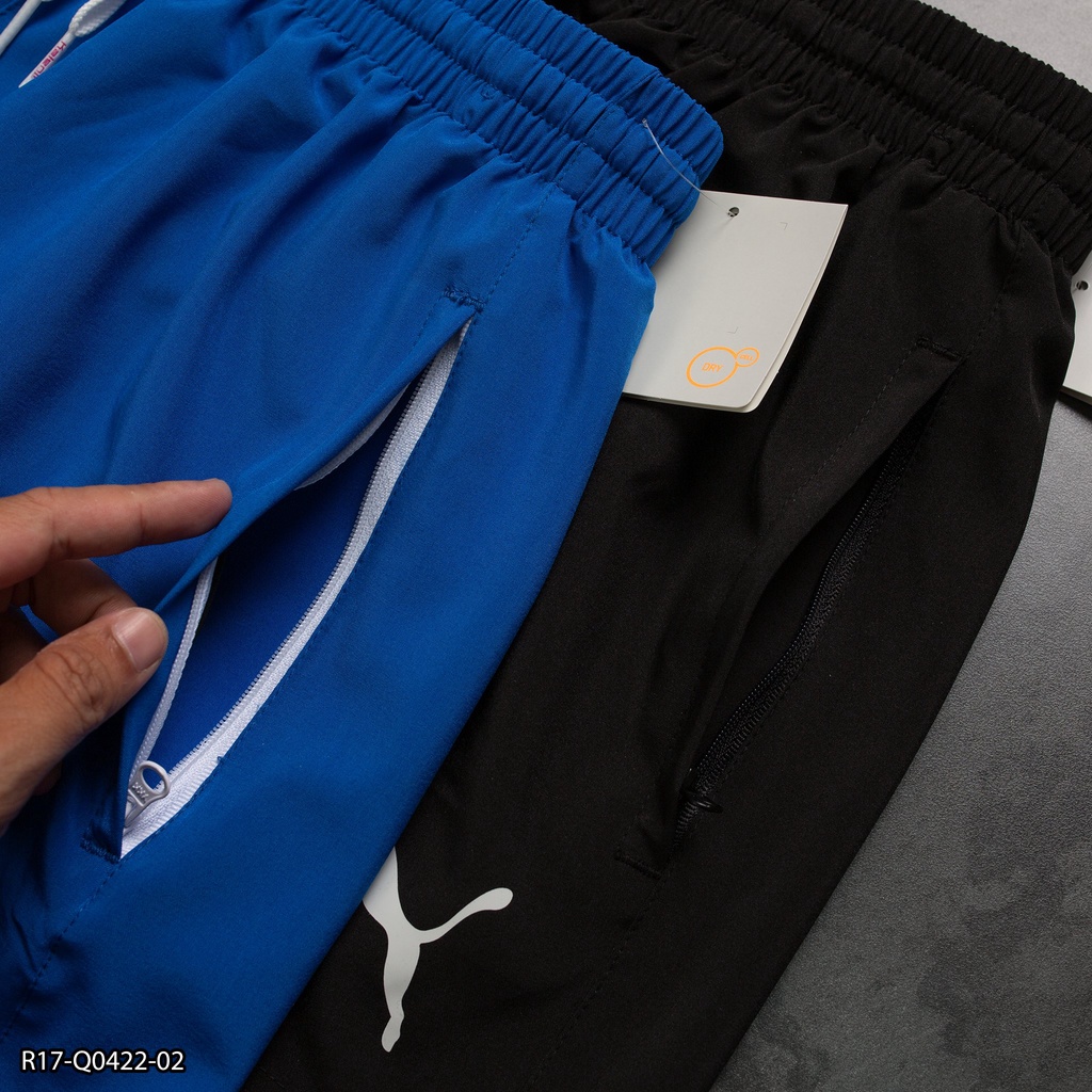 Quần run tập gym nam R17 in hình - xi dãn 2 lớp form trên gối - thể thao nam VNXK