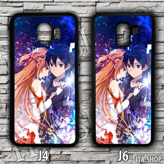 Ốp Lưng Điện Thoại Anime Samsung J4 J6 J4+ J6+ (2018) - Ốp Lưng Kirito & Asuna - SAO (14)