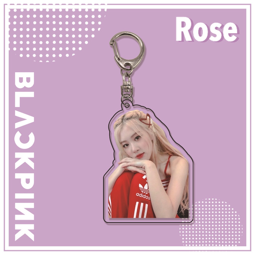Móc Khóa Hình Hoa Hồng Nhóm Nhạc BLACKPINK