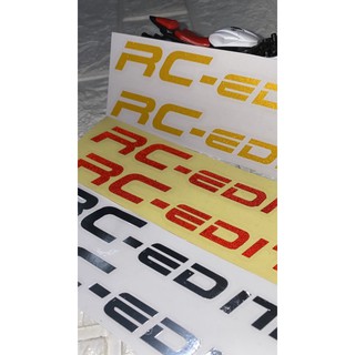 bộ 2 tem dán phuộc xe máy RC-edition