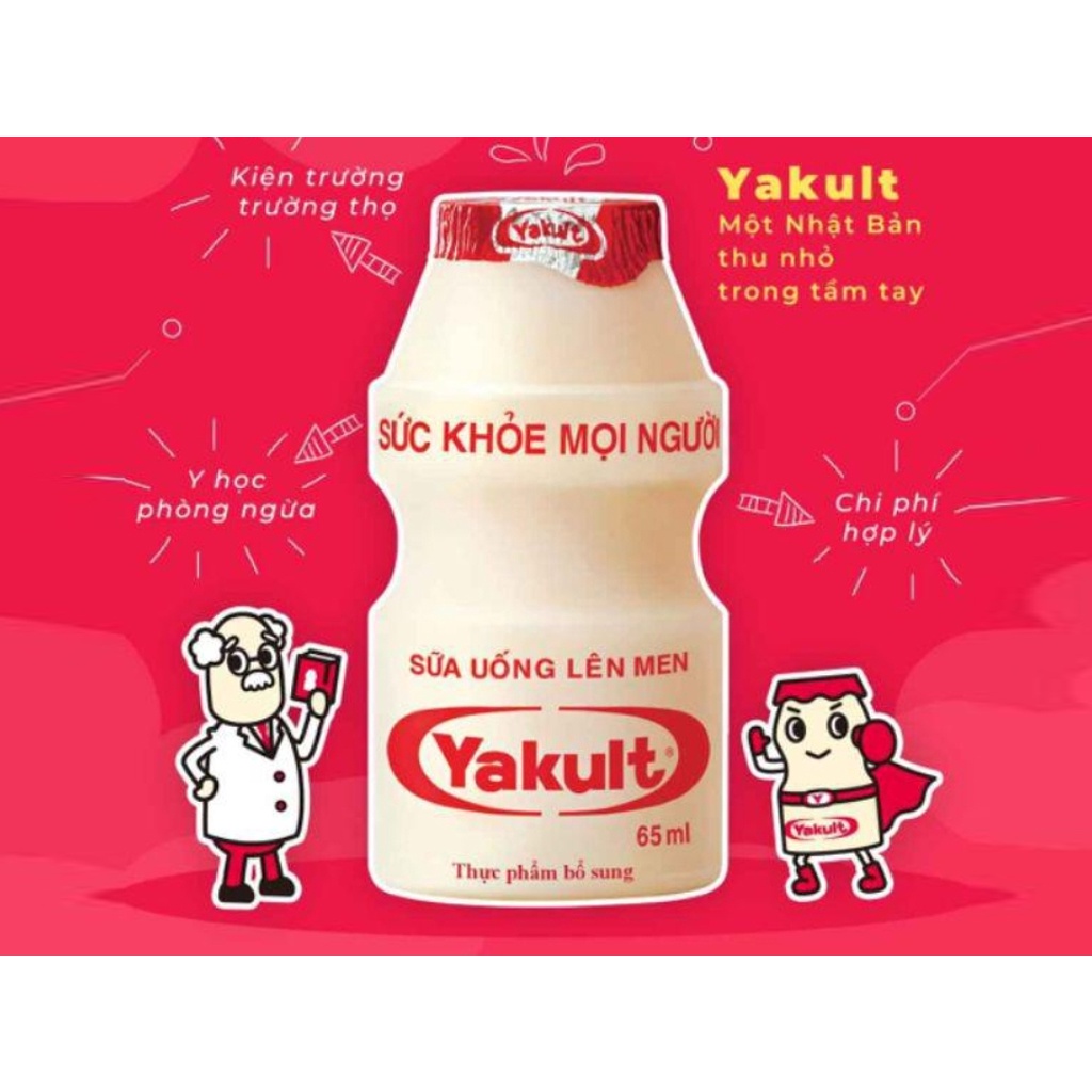 Lốc 5 chai sữa uống lên men Yakult 65ml