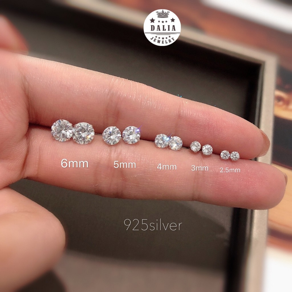 Bông tai bạc nụ sao nụ đá DaLiA Jewelry sáng lấp lánh thu hút mọi ánh nhìn - chuẩn bạc S925