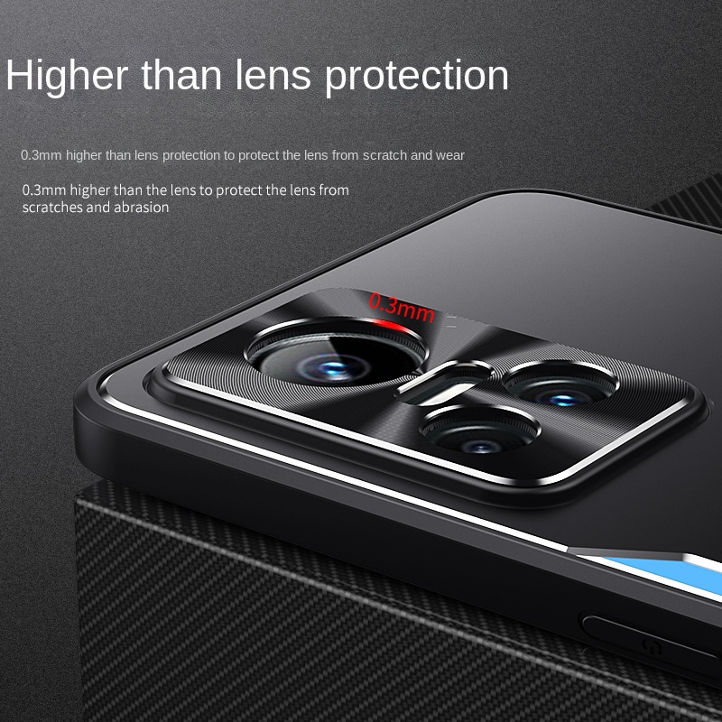 Ốp Điện Thoại Hợp Kim Nhôm Bảo Vệ Toàn Diện Chống Sốc Cho Realme GT NEO3