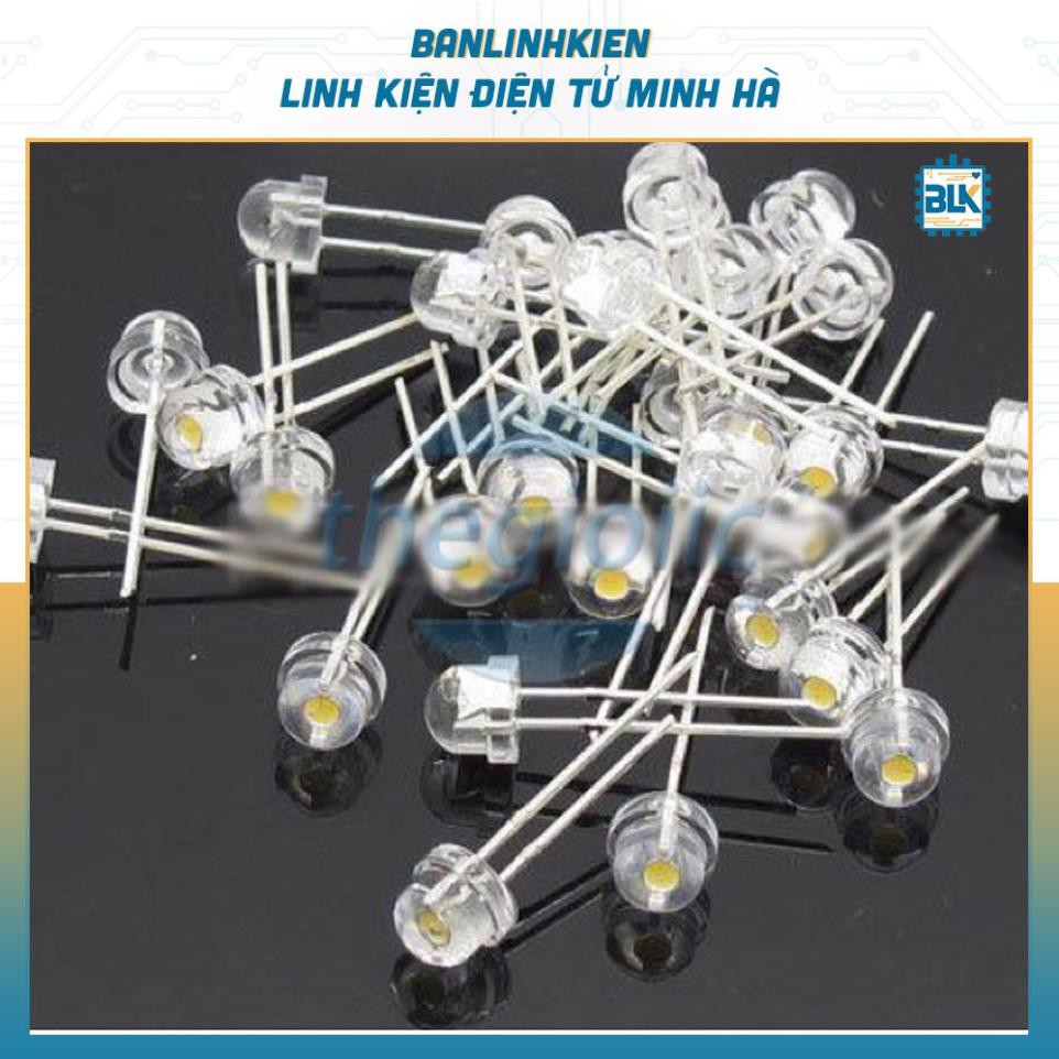 Combo 10 Chiếc Led 5MM Trắng Lùn Siêu Sáng