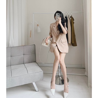 Set blazer 2 lớp đệm vai loại 1 Samhyewear