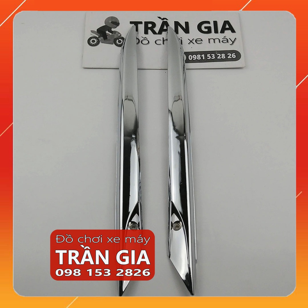 Nẹp sườn 2 bên xe AB năm 2008-2009-2010 ốp hông airblade Thái xi nox - phụ kiện trang trí air blade