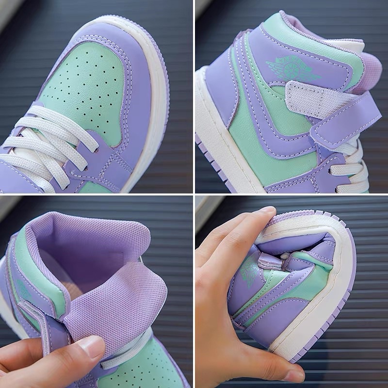 Giày thể thao cao cổ phong cách Hàn Quốc cho bé trai bé gái Quảng Châu