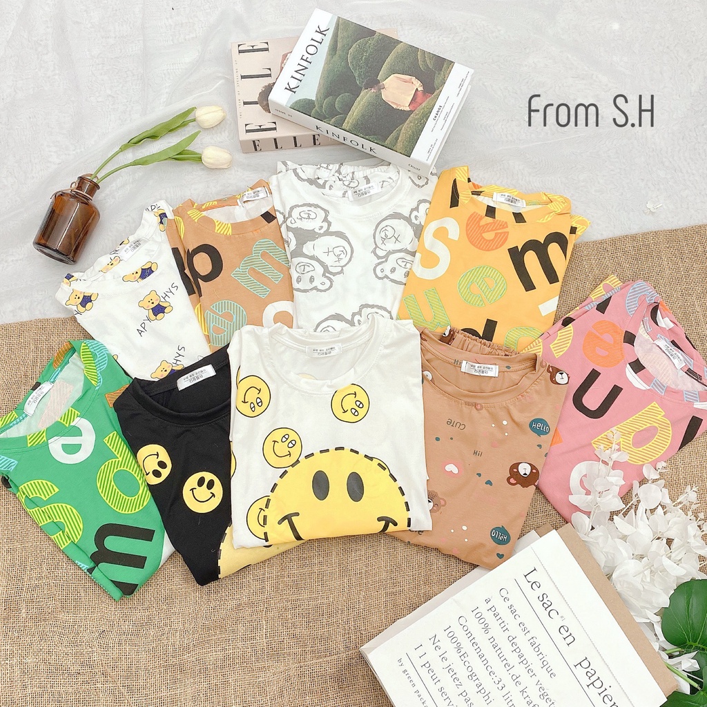 Bộ đồ mặc nhà/ Bộ đồ ngủ chất cotton siêu mát, họa tiết dễ thương