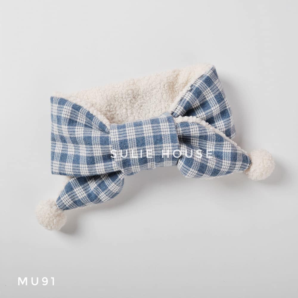 Set mũ khăn rộng vành lót lông - MU91