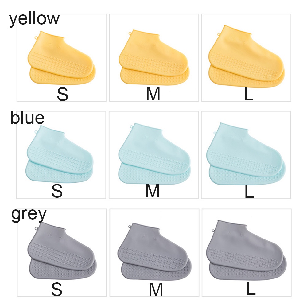 Vỏ Bọc Giày Đi Mưa Bằng Silicon Mềm Co Giãn Chống Nước Chống Trượt Có Thể Giặt Và Tái Sử Dụng