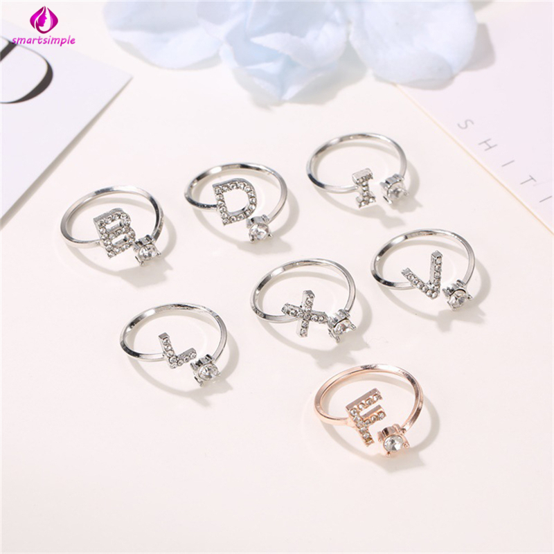 Nhẫn Hợp Kim Hình 26 Chữ Cái Xinh Xắn