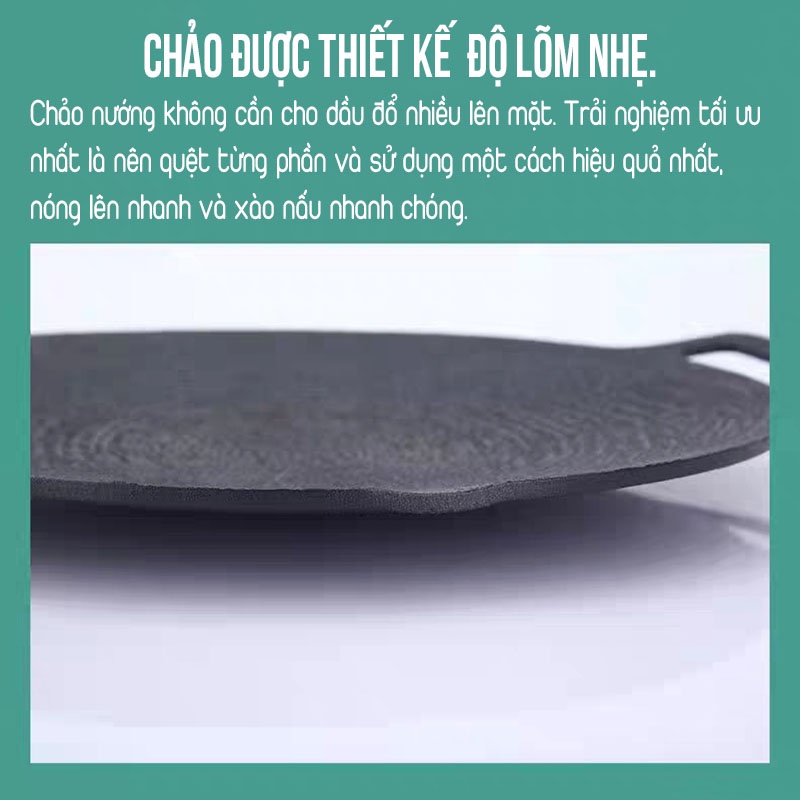 Chảo Đá Nướng Chống Dính Không Cần Dầu Ecoramic Hàn Quốc Size 34cm, Chảo Đa Năng Chiên, Sào, Gián, Nướng BBQ