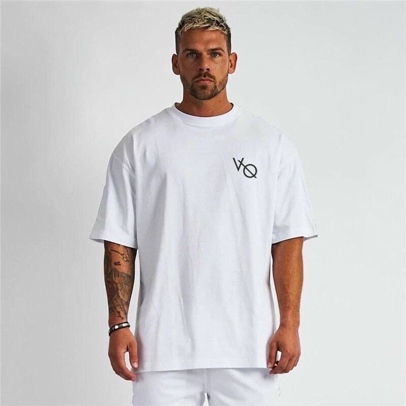 Áo thun oversize tập gym nam vải cotton chất đẹp