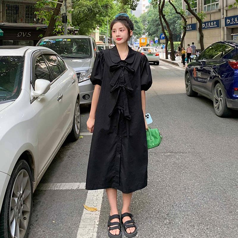 Đầm Sơ Mi Tay Phồng Thời Trang Mùa Hè Pháp Dành Cho Nữ