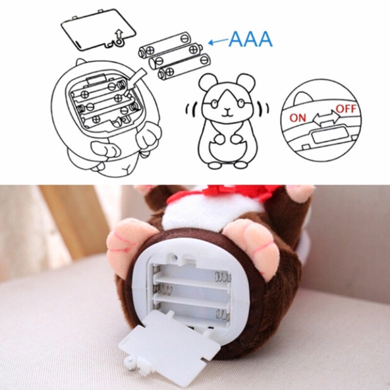 Chuột Hamster Nhồi Bông Biết Nói Trang Trí Cây Thông Giáng Sinh